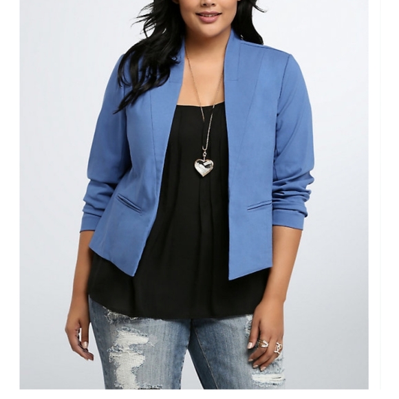 torrid Jackets & Blazers - Torrid light blue blazer 2X